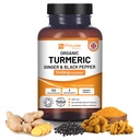 Turmeric Curcumin 1440mg 配黑椒和姜一号 120 Vegan Turmeric Capsules 高强度(2个月供应) 我在英国由Prowise保健公司制造