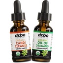 Candi Cleanse & Oregano油滴 - Oregano油滴有机油 液体和黑胡桃 Wormwood - 超强生长平衡综合体,天然口服Gut Cleaner Detox健康补充1 oz
