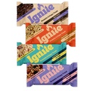Ignite Bars 高蛋白卷饼,低糖蛋白卷饼,成人与儿童健康卷饼,Fiber Bar Crispy treats – Gluten Free, Paleo & 个人包装 Power Boost 蛋白卷饼包