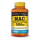 MASON NATURAL N, Acetyl, L, Cysteine 500 mg, 2个月供应, 支持正常细胞健康, 免疫系统助推器用于一般健康, 60 Capsules