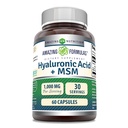 (原始内容存档于2018-09-21) (英语). Amazing Formules Hyaluronic Acid & MSM Supplements + 1000 Mg Pervice + capsules + NO-GMO → Gluten Free → NAUSA (1 Pack, 60 Counts).