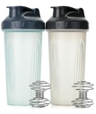 Pen-Shaker 瓶装蛋白质混合剂,28 oz,2 Pack, Clear, 蛋白质摇瓶装有Wire Whisk Ball, Blender 瓶装