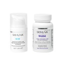 Skinuva® Scar(0.5 oz) & Bruise(14个胶囊) - 高级硅酮凝固剂与生长因子和Homopathic Bruise 补救措施 与Arnica, Bromelain & Zinc 设计