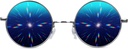 GloFX  Diffraction Glass 带有镜光和3D棱镜彩虹效应的 Hippie 和 Pilot Style 金属框架
