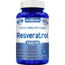 抗氧化剂 日本 Knotweed 用于皮肤心脏和脑部支持的 Revaratrol 1000mg Capsules | Vegan 友好抗病毒素补充剂 |美国cGMP设施制造(90天供应)