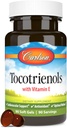 Carlson - Tocotrienols, 40 mg, 含有天然源维生素E, Gamma, Alpha, Delta, Beta, 可持续源头, 90软胶