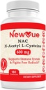 N-乙酰L-Cysteine(NAC) 600mg,180 Capsules - 非GMO, Gluten Free