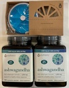 Youtheory Ashwagandha 1000mg with KSM-66 - 帮助支持健康应激反应 180 Capsules (Pack of 2) 和 Pill Orgnizer 包