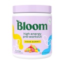 Bloom营养 高能量 预工作粉 氨基能 与 Beta Alanine, Ginseng & L Tyrosine, 天然咖啡因粉 从绿色茶叶提取,无糖和Keto 饮料混合(Sour Gummy)