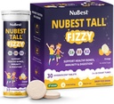 NBest Tall Fizzy - 骨强力,豁免,4岁+和青少年的消化健康 - Probiotic,Calcium,来自红海藻的镁,维生素 - 30 橙色埃弗森特片 - 包装 3
