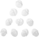 MEDca 听力辅助标准接收器 Tulip Domes 兼容 GN 响应绝对适合 - 10 Pcs 通用隐形提示替换器 Ear Domes 用于 BTE PSAP 听力放大器和开放适合的模型, 清除