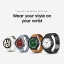SAMSUNG Galaxy Watch 6 Be spoke Edition 47mm 独家蓝牙智能手表 健康 健身 睡眠 HR追踪器 改进电池 蓝宝石水晶玻璃 美国版本 黑色D-巴克勒乐队 混合骆驼