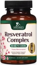 Reveratrol补充1800mg - 用于健康老化和免疫支持的超强抗氧化剂 - 心脏健康和细胞能量支持 - 非GMO,生物可用跨Resveratrol - 60 Vegan Capsules