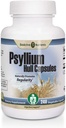生物核糖体 Psyllium Plus - 60 Caps - 无糖 - Psyllium Husk Power Capules - Psyllium Husk Caps - 天然纤维补充剂