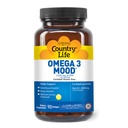 乡村生活 Omega 3 Mood – 2000mg Fish Oil with EPA & DHA – Brain, Heart & Mood Supports – Lemon Flavored, no Fishy Aftertaste – 认证的Gluten Free, N-GMO – 90 Softgels (英语).