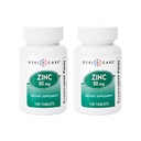 Geri-Care的硫酸锌片50mg 食物补充品100个瓶子 2-Pack