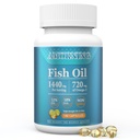 鱼-Oil Omega3-脂肪酸-补充小软胶-180Count 1440mg 健康心眼支持High EPA DHA Easy to Swallow