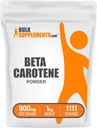 Bulk Assupports.com Beta Carotene Powder - Beta Carotene Assuppose for Immune and Vision Assupport - Gluten Free,每人服役900毫克,1kg(2.2磅)(一包)