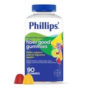 Phillips的Fiber Good Gummys,《成人和儿童用胰岛素补充》,水果燃烧日报,4g of Prebiotic Fiber Per Service, 90 Counter