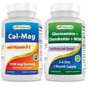 含有维生素D3 1500mg & Glucosamine Chondroitin和MSM的最佳天然镁钙