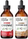 野生和有机 Cayenne 胡椒丁香 4 fl oz & Slippery 榆树丁香 4 fl oz