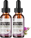 4 Fl Oz - Liver Cleanse Detox & Reference Liquid Drops - 1000mg 牛奶硝酸盐提取剂 Drops 补充 Liver Cleanse & Detox,抗氧化剂,消化剂支持