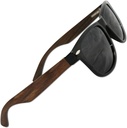 双眼爱情 极化的太阳镜 男女, Glare-Free, 百分百 Uv 屏蔽(百分百 真实 Ebony Wood sides with Unbreakable Tr90 Plastic Front)