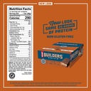 CLIF BUILDERS - 蛋白棒 - 巧克力花生酱 Flavor - 20g蛋白(2.4 Ounce,12 Counter)(现在格卢滕自由)