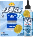 Bodhi Dog 眼泪污泥清除器 & 眼泪污泥清除器 Combs - Gently Removes Stains, Dirt from Pet Eyes - 对狗和猫的安全性 - Gentle on Dogs and Cats - Cleans Delacter Fur - Groming and Tear Stain Protection