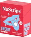 NuStripsTM 快速解析能源带50mg Cafeine,L-Theanine & Vitamin B12 – 即时能源与聚焦无Jiters或crash – 工作比咖啡更快 – 刷新柠檬 – 30条