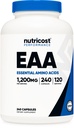 Nutriccoost EAA Capsules 1200mg, 240 capsules - 基本氨基酸, 120 services - 非GMO, Gluten Free & Vegan