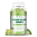 Totaria 免糖 Soursop Oil Graviola Sea Moss Gummys - 支持消化性睡眠皮肤健康,豁免和抗氧化剂 - 瓜纳巴纳水果与海莫斯,150mg黑种子油 有机非GMO Vegan
