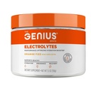 Genius Electrolytes Powder Drinking Mix, Orange Fizz, 30 services - 天然水力助推器和耐力与钾,镁和锌-无糖和无人工甜品或Dyes补充剂