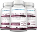 经核准的科学Progestaprin -- -- Progesterone支助补编 -- -- 3瓶 -- -- 180瓶 -- -- Vegan