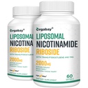 Orgabay Liposomal Nicotinamide Riboside 2000 MG 配有 TMG 和 Pterostilbene, 助推 NAD+, 支持健康老龄化, 120 计数