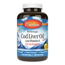 Carlson - Cod Liver Oil Gems, 低维生素A, 230 mg Omega-3s, 挪威语, Wild Caught, 可持续来源, 150 软胶