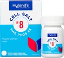 Hyland的8号细胞盐 Mag Phos 6X, PMS Relief, Monstrual pain的自然顺势疗法 Relief of Mentrual pain and Muscle Cramp Synmptoms, Muscle Relaxer, 快速溶解片, 100 Counter