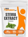 Bulk Assupports.com Stevia 提取粉末 - Stevia Sweetener - Zero Calorie Sweetener, Gluten Free, 每架服役40mg, 100g (3.5 oz) (Pack of 1) (英语).