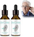 Tinnitus 对环耳的救济, Zencortex Cortex Ear Drops, Zencortex for Tinnitus, 帮助Eardrum健康, 促进审计清晰度, 瓶装30天(2包)