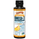 Barlean的Omega 3 鱼油液体补充剂,男女维生素D,芒果桃,1080mg EPA和DHA脂肪酸,8 oz