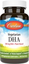 Carlson - 蔬菜DHA,500 mg DHA,植物DHA,可持续来源于藻类,脑支持,Mood健康,60软胶