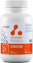 ATP LAB Synerzinc 90帽 - Vegan Zinc 男女补充剂 - 锌矿补充剂 - 健康皮肤 - 成人维生素