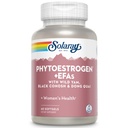 SOLARAY PhytoEstrogen Plus Emploces Menopause 支持 野生亚姆,黑科霍什,晚间Primrose & Borage → 60ct, 30 Serve.