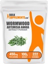 Bulk Assupports.com Wormwood 抽取粉末 - Artemisia Annua 来源于甜味的Wormwood Leats,草药补充剂 - Gluten Free, 450mg / service, 100g (3.5 oz) (Pack of 1).