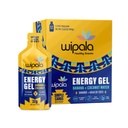 Wipala Energy Gel, 香蕉椰子, 12 Pack - 咖啡因自由, 认证 Vegan, 非 GMO - 耐力锻炼、运行和性能清洁能源