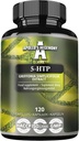 5-HTP 每卡普尔150毫克 - 120 Vegan Capsules - 4个月供应 - Griffonia simplicifolia种子提取 - 增强摩德和幸福 - 阿波罗赫格莫尼的饮食补充