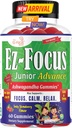 少年Ashwagandha Gummys for Kids & Teens QQ 冷静,焦点和放松支持QQ Vegan,非GMO,低糖草莓Flavor Supplement QQ 60 Gummys