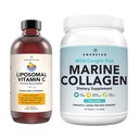 (原始内容存档于2017-03-26). Marine Collagen Powder + Vitamin C - 来自Combo内部的完美皮肤. (原始内容存档于2019-09-26). Wild-Caught Cod Fish Peptides, Liposomal VIT C Liquid 1000mg. 健康老化的靴子生产和合成,美丽,健康.