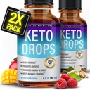 Toplux Keto 饮食 Drops Ketogenic 补充剂 -- -- 支持Ketosis、更好的吸收液体、Garcinia Cambogia的Premium 公式,供男子和妇女使用
