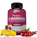 NutriFlair D-Mannose 1200mg, 120 Capsules - 配有 Cranberry 和 Dandelion 提取 - 天然尿道切除 健康 UTI 支持 - 最佳 D Mannose Powder - 女性和男性 Flush 缺氧,排毒体